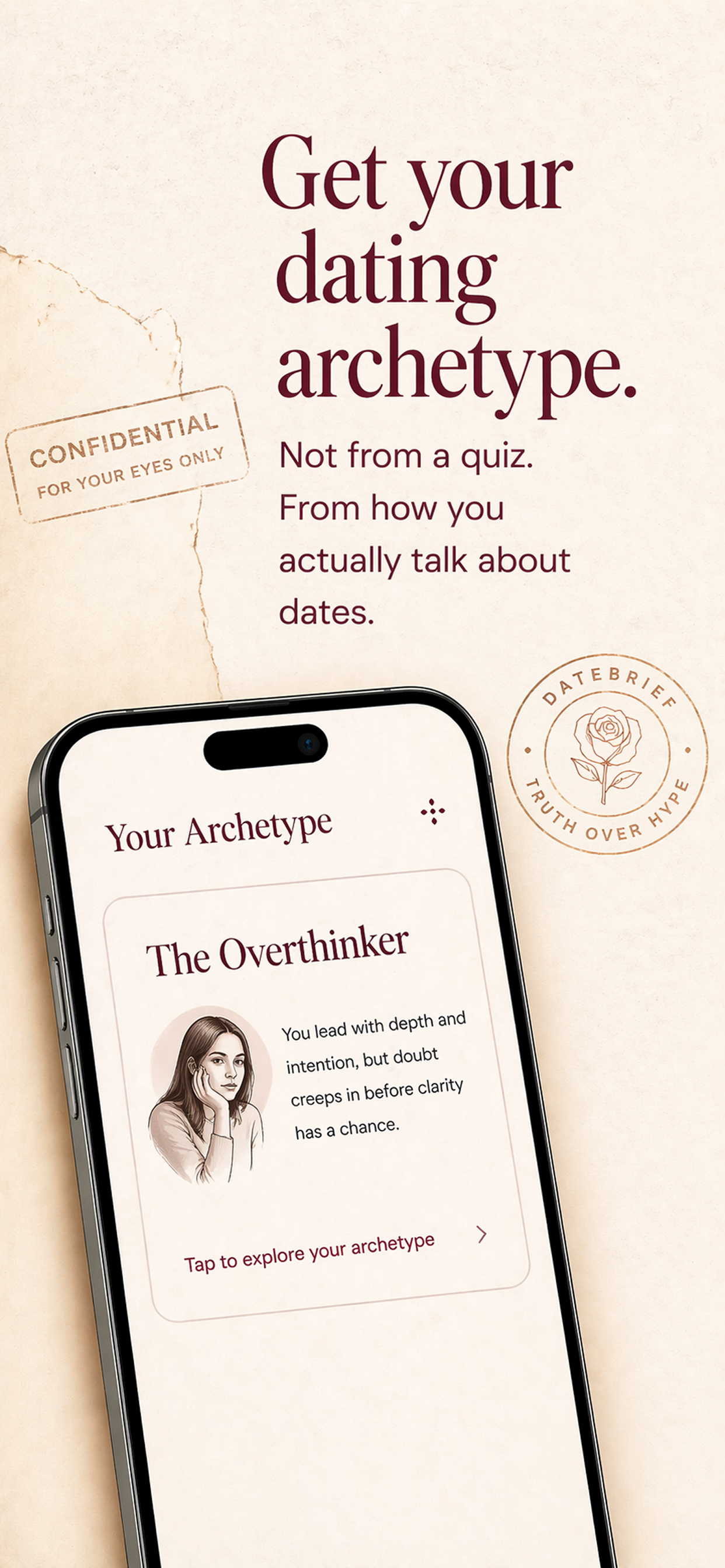 Datebrief archetype screen